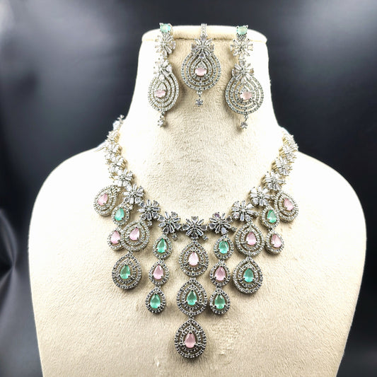 American Diamond Necklace Set