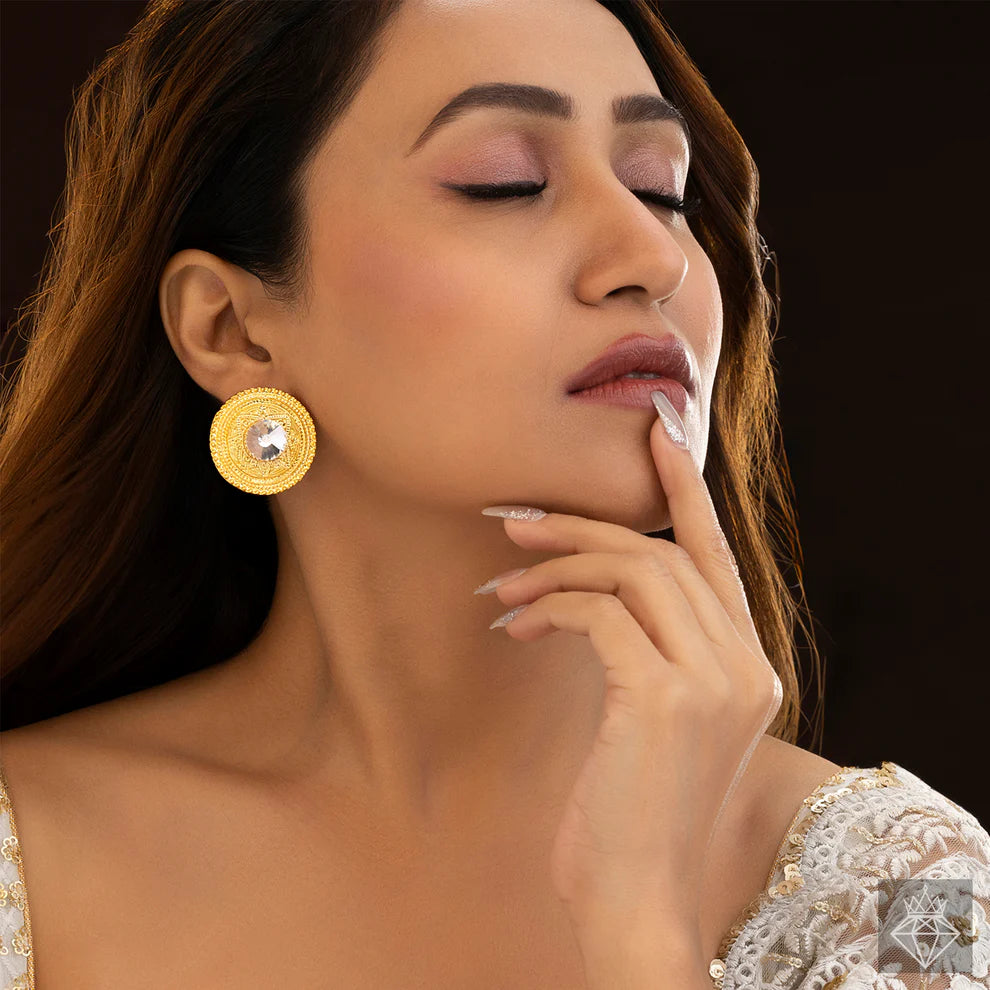 Anti-Tarnish Artistic Crystal Earrings