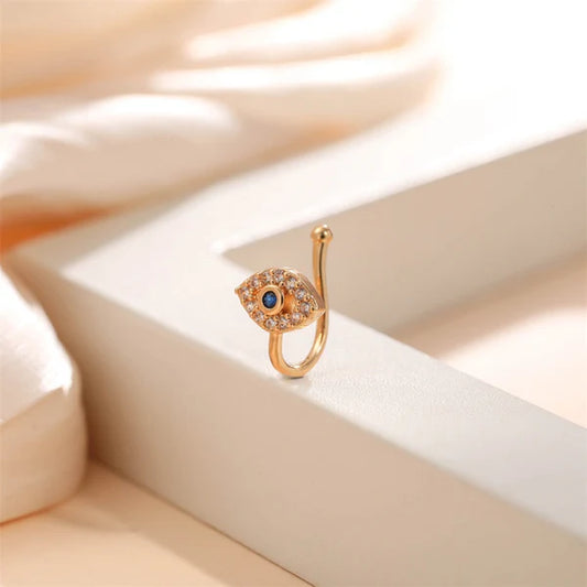 Evil Eye Ethnic Nose Cuff