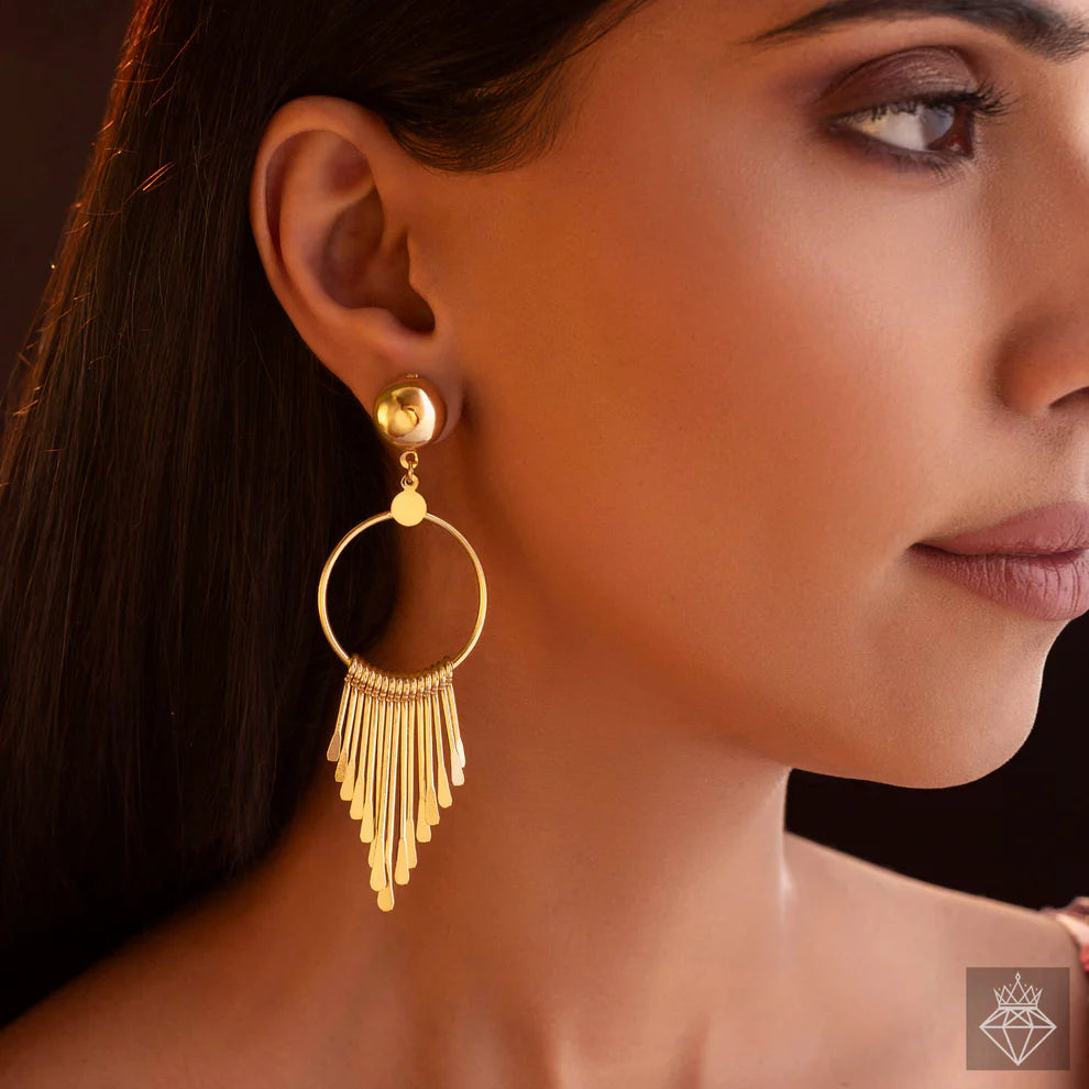 Anti-Tarnish Dangling Bars Earrings