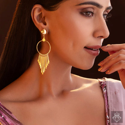 Anti-Tarnish Dangling Bars Earrings