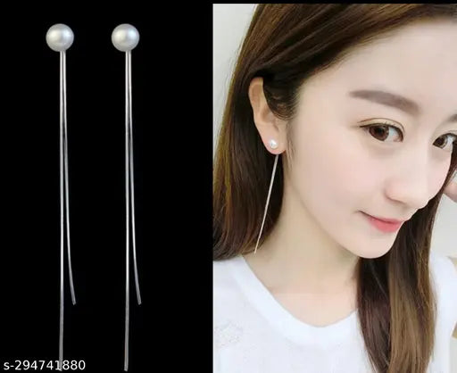 Long tassel korean earrings