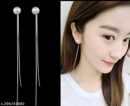Long tassel korean earrings