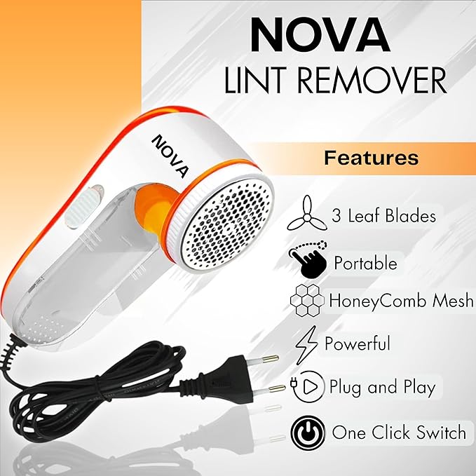 Nova Lint Remover for Clothes - Fabric Shaver Tint and Dust Remover |