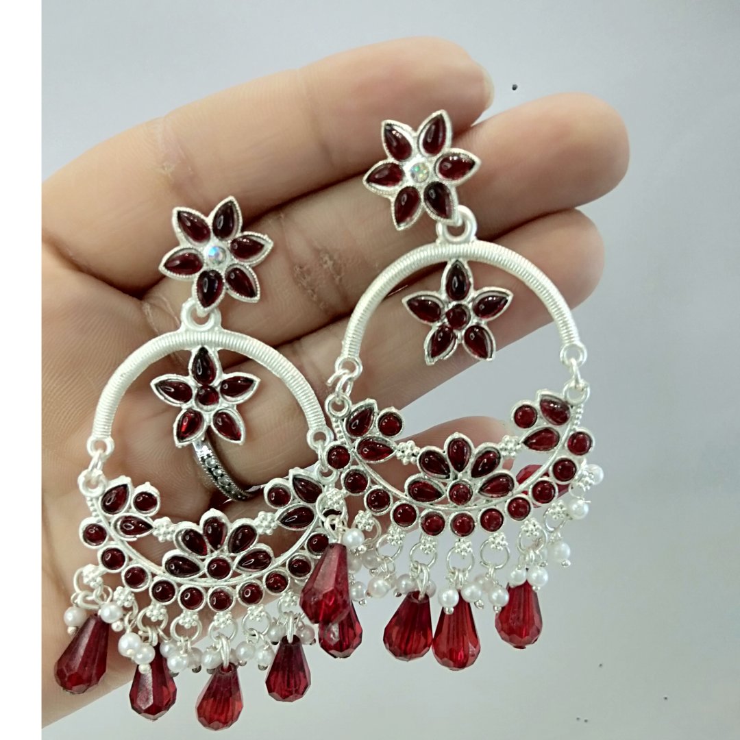 Red Chandelier Earrings – Traditional & Statement Jewelry