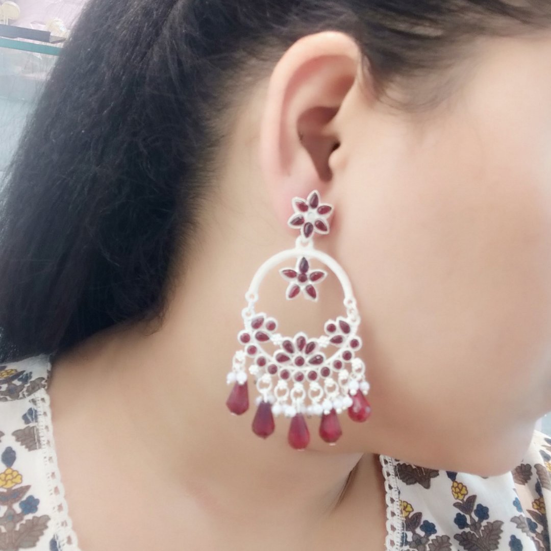 Red Chandelier Earrings – Traditional & Statement Jewelry