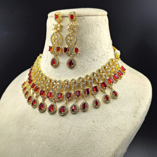 Traditional Gold-Plated Temple Jewellery Set