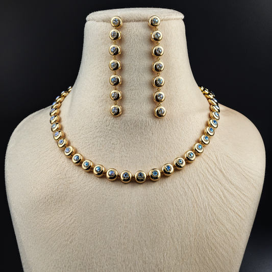 Crystal Rhinestone Necklace and Earrings Set