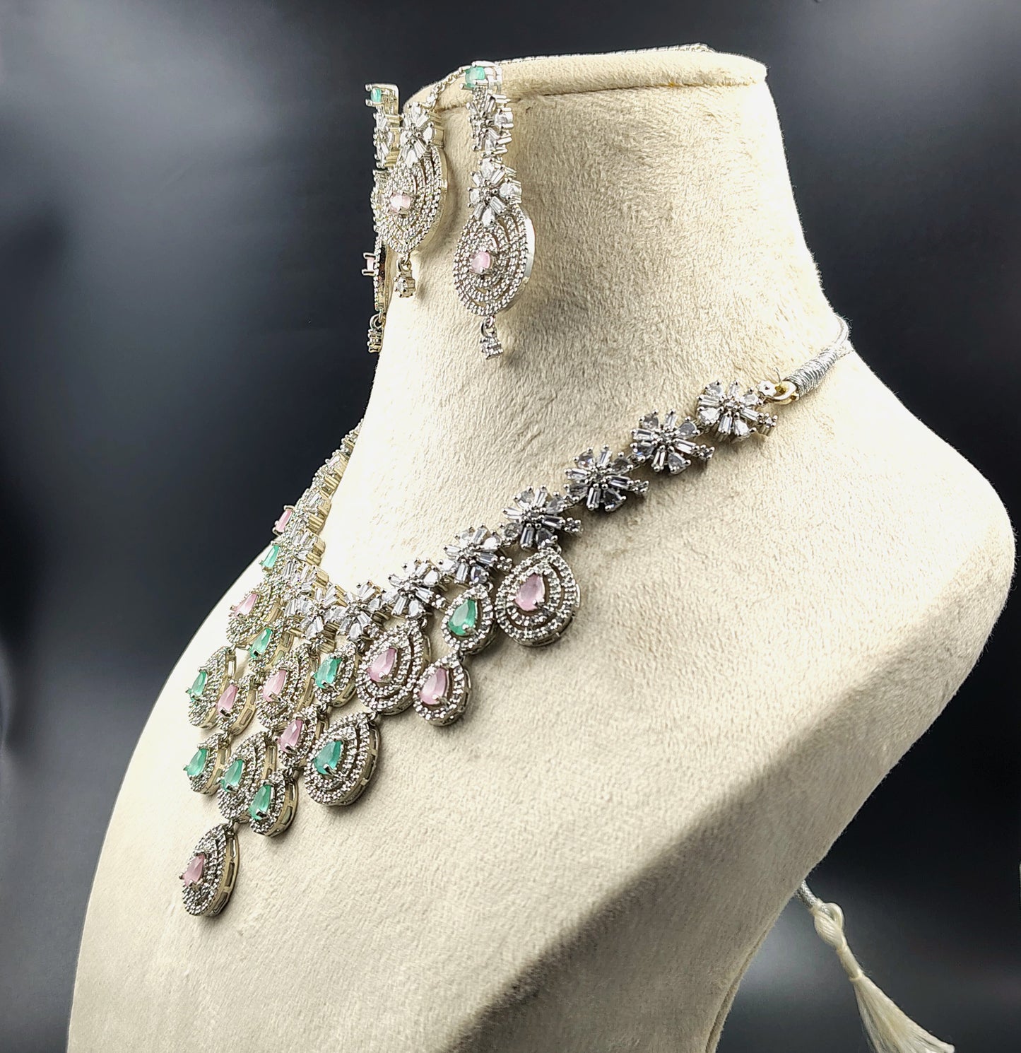 American Diamond Necklace Set