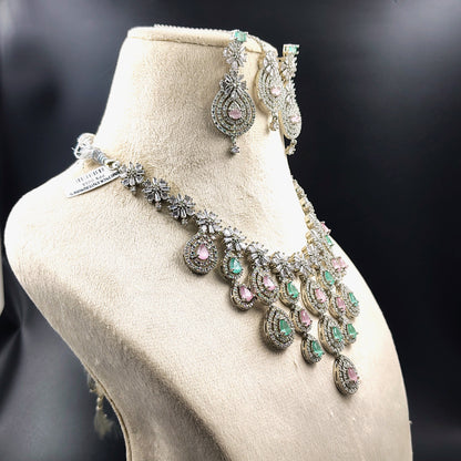 American Diamond Necklace Set