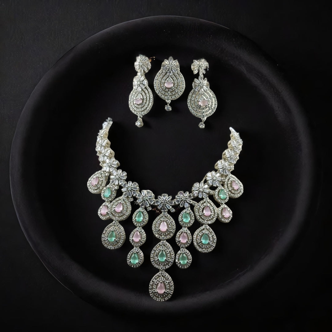 American Diamond Necklace Set