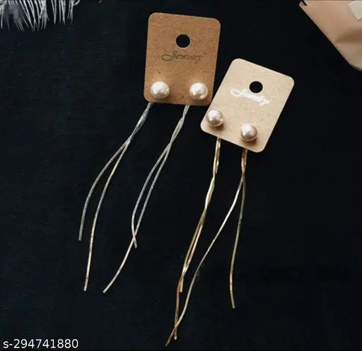 Long tassel korean earrings