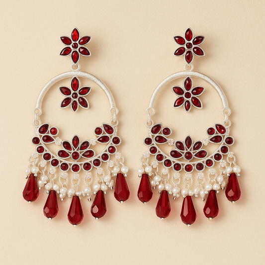 Red Chandelier Earrings – Traditional & Statement Jewelry